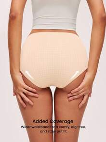 LUVLETTE 2-Pack Smoothing High-Waist Briefs Women Underwear Panties Set