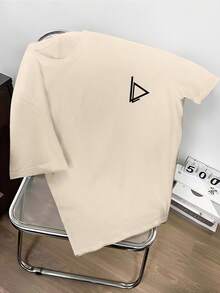 Claim Dot 男款夏季幾何印花短袖休閒T恤