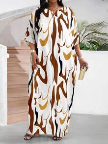 SHEIN Lady Váy Maxi Một Mảnh Tay Dài Dệt Trắng Thường Ngày Mùa Thu Đông Cỡ Lớn Trang Phục Mùa Thu Cho Nữ Trang Phục Đi Chơi Áo Choàng Cho Nữ Váy Mùa Đông Bốn Mùa Trang Phục Đi Biển Cho Nữ Trang Phục Công Sở Thường Ngày Cho Nữ - Nhiều màu - Xem 5