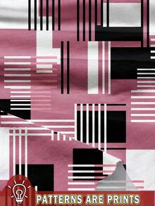 EMERY ROSE 2pcs Women's Simple Color Block Pattern Casual Set, Suitable For Summer Suitable For Going Out