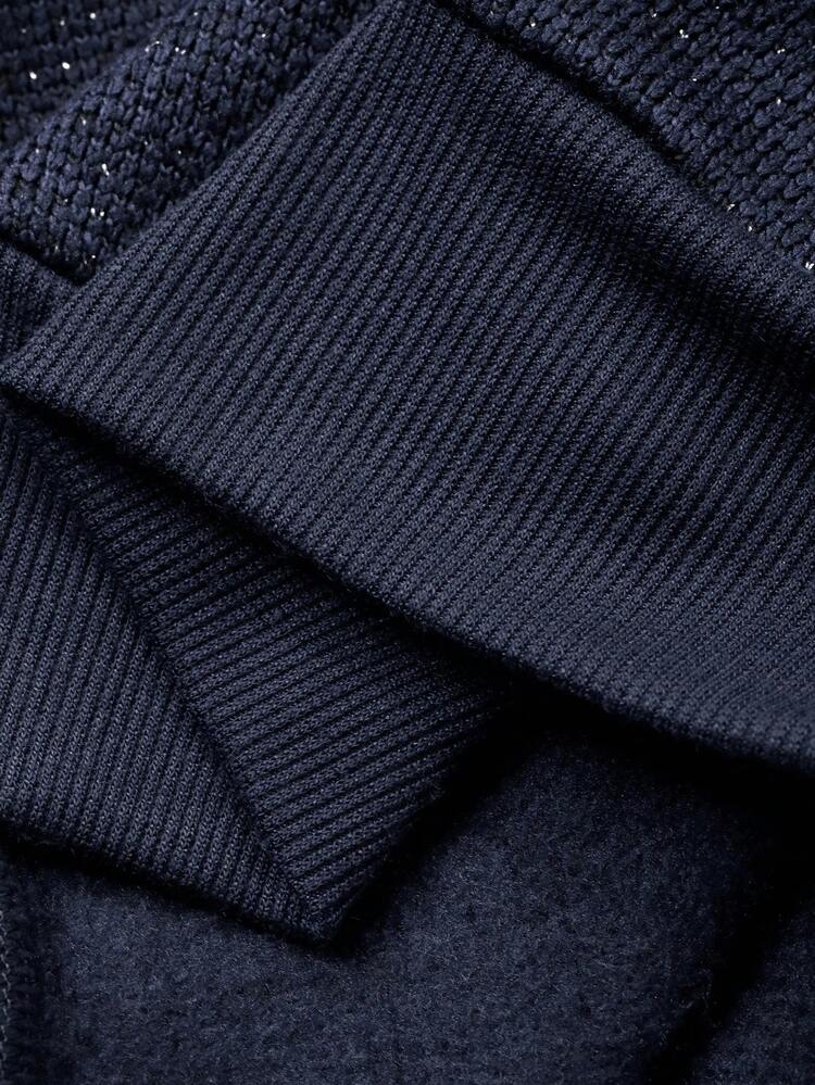 Women's Loose Fit Polo Collar Shiny Fabric Long Sleeve Sweatshirt