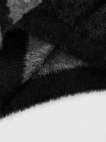 ROMWE MEN Goth 男士提花针织立领长袖开衫，秋冬款