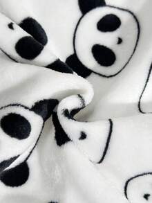 SHEIN معطف سميك مريح بغطاء رأس مطبوع بنجوم للأطفال الرضع، مناسب للخريف والشتاء