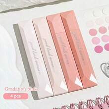 4PCS Double-Sided Dot Tape, 360 ° Rotating Seamless Adhesive, Suitable For Use In Scrapbooks, DIY Crafts, Back To School, Office Supplies, Handmade Diaries, And Art Projects - Multicolor - View 9