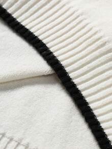 Manfinity Hypemode Men's Casual Collegiate Patch-Up Cardigan , Fall Winter