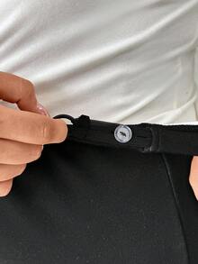 SHEIN 加大码孕妇裤，纯色，休闲，舒适，有弹性，修身