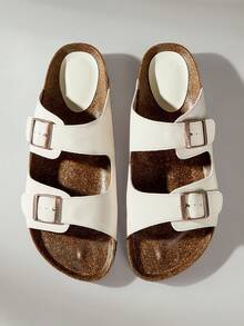 Solecia 男士厚底套脚穆勒拖鞋，无后跟凉鞋 - 白色 - 查看 6