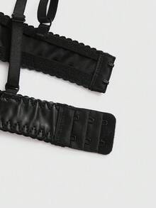 ROMWE Gothic Bat Shaped Underwire Sexy Bra For Women