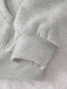 INAWLY 女式休闲宽松字母图案落肩连帽套头衫秋季