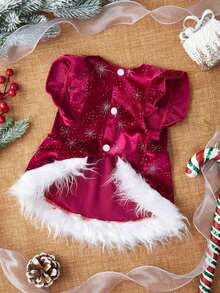 PETSIN 1 Stück Weihnachts-Plüsch-Haustierkleid - Verschiedenfarbig - Übersicht 6