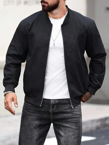 Manfinity Homme Herren BOSTON bestickte Bomberjacke, Herbst