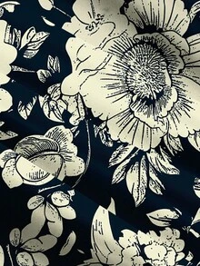 Koszula damska Glamance STROM NIGHT w kolorze niebieskim z długim rękawem i dekoltem w serek, z nadrukiem w kwiaty i rośliny w stylu boho, jednolity kolor, odpowiednia na zewnątrz, do biura, na co dzień, w podróż, na lotnisko, na ulicę, na jesień - Wielokolorowe - Zobacz 5