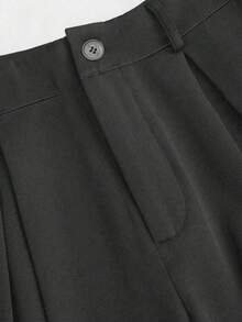 EMERY ROSE Plus Size Pleated Detail Versatile Office Pants