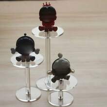 1个/3个装透明亚克力圆形展示架，适用于收藏品、化妆品、香水、珠宝、手表等。 - 彩色 - 查看 2