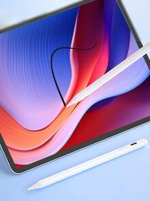 Teckwe 1 支适用于手机和平板电脑的通用电容笔，主动式 Pencil 触摸电容笔，适用于安卓和苹果 iPad，精准触控，书写流畅高端电容笔（不适用于电阻屏和电磁屏的平板电脑） - 粉色 - 查看 3