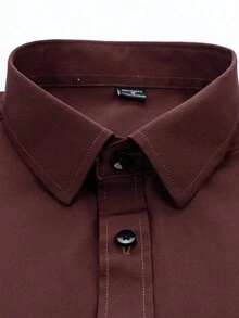 Manfinity Nomadique Men's Casual/Business Long Sleeve Button-Up Shirts Cowboy Shirts Rodeo For Men Brown Shirt Men, For Fall