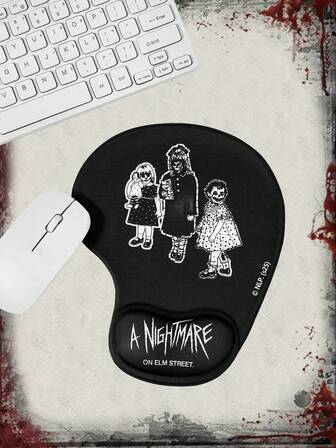 A Nightmare on Elm Street X ROMWE Figure Graphic Anti-Slip Waterproof Thick Wrist Rest Mouse Pad