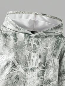 女式树枝印花长袖连帽衫和裤子休闲两件套秋季服装 - 彩色 - 查看 7