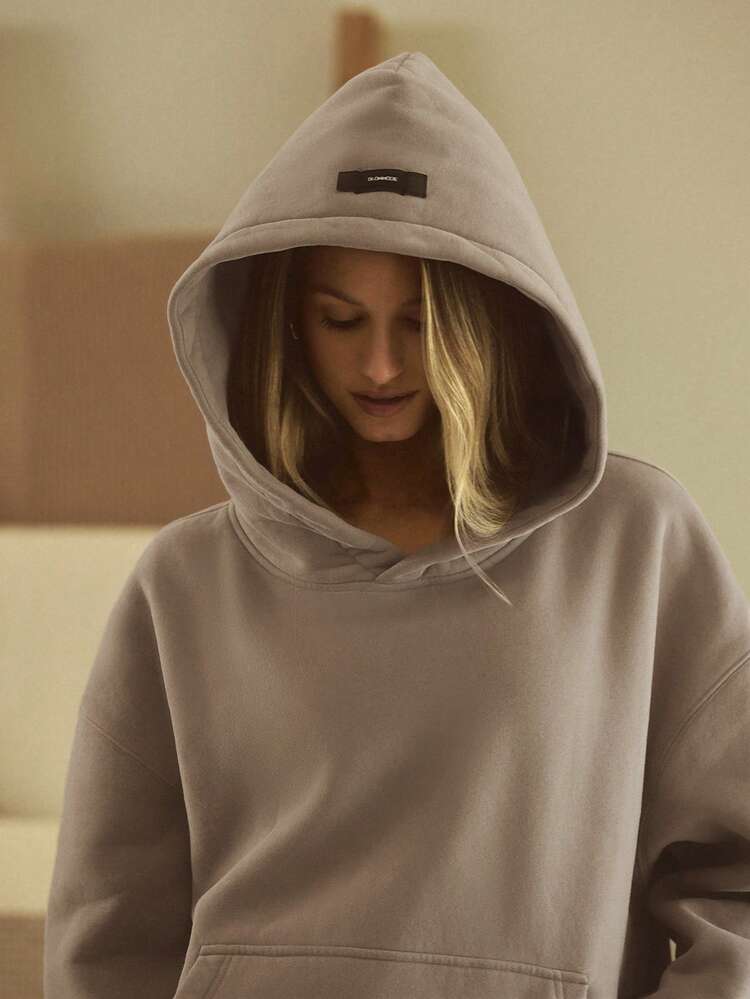 Heavyweight Fleece Oversized Hoodie Sweatshirt Pocket Thick Thermal Warm Winter