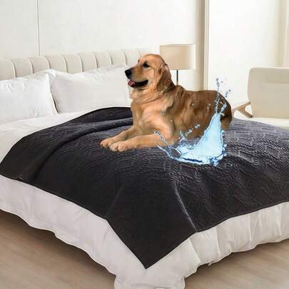 SHEIN 1Pc Reusable Waterproof Dog Bed Cover Dog Carpet Pet Pad Puppy Pad Waterproof Mat Pet Bed Cover Pet Mat Washable Pad For Large Dogs And Small Dogs Ultra-Soft Pet Bed Cover Suitable For Furniture Beds And Sofas Dog Training Pad