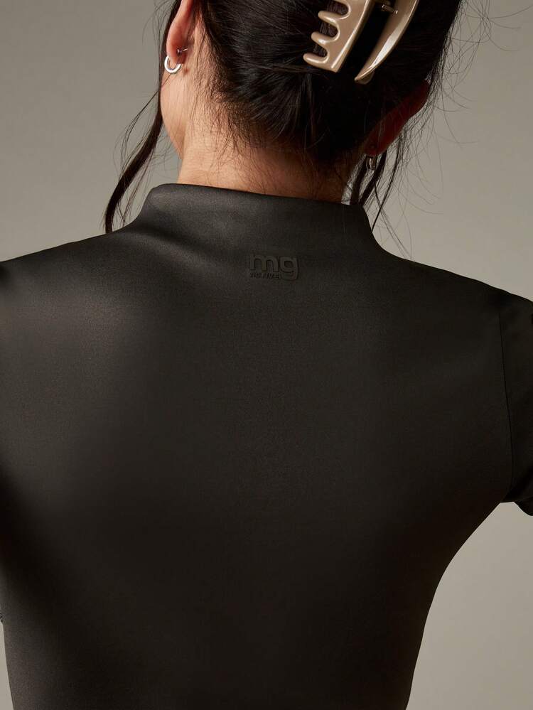 MISSGUIDED Conjunto de top moldeador de cuello alto con leggings