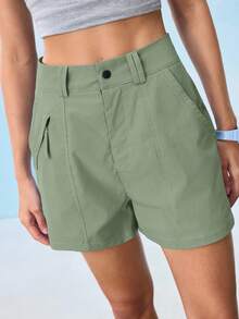 In My Nature Quần short thể thao đi bộ đường dài ngoài trời dành cho nữ Quần short đi bộ đường dài dành cho nữ Quần short cắm trại dành cho nữ - màu xanh lá - Xem 4