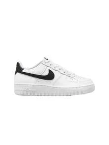 Nike Air Force 1 Low Grade Kids Sneakers White / Black FV5948 - Black and White - View 1