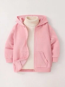 Cute Pink Sweatshirt For Young Girls, Fresh Sky Blue Tie-Dye, Casual Loose Round Neck Comfortable Daily Wear Long Sleeve Hooded Sweatshirt, Suitable For Autumn And Winter, Easy And Comfortable, Autumn Layering, Fashionable Casual Wear, Pattern, Back To School, Autumn, Homecoming Fall