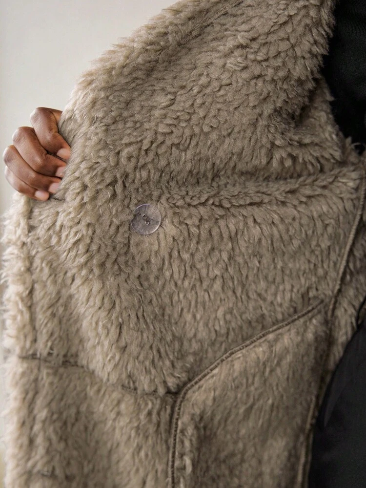 SHEIN Maija Modna damska kurtka termiczna z podszewką syntetyczną, jesień/zima