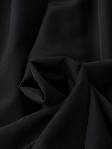 SHEIN CURVE+ Plus Size Women Round Neck Long Sleeve Top, Minimalist Solid Color Casual Blouse Suitable For Daily Commute