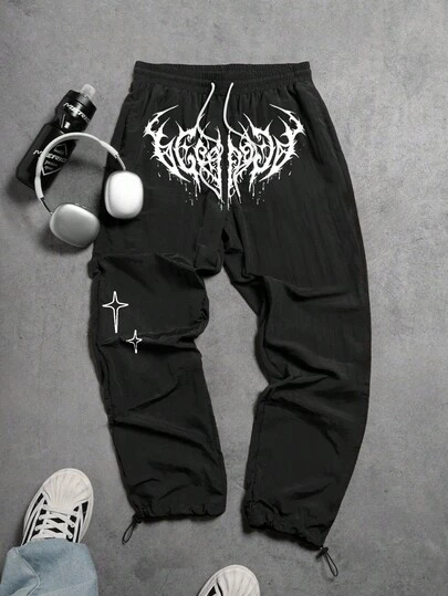 Sport MetroGents 男士休闲印花抽绳运动裤