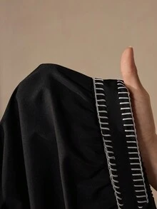 Wildy Fall Bottoms Women's Black Casual Tie-Up Pants Business Casual Woman Bow Pants Women Wide Leg Pants Black Wide Leg Pants  Fall Women Clothes Office Wear Women Business Professional Women Wide Leg Pants With Tie Belt High Waist Pants ChicAutumn - Black - View 7