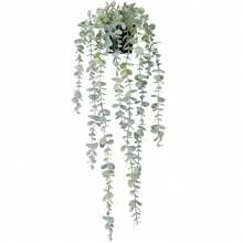 SHEIN 1 pièce Plante artificielle suspendue Faux eucalyptus Plante en pot Plante suspendue pour mur, pièce, maison, intérieur, extérieur, étagère Décoration