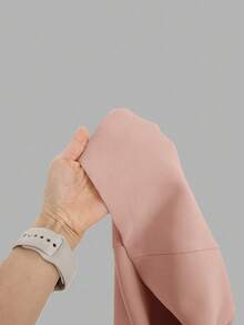 Firerie Pantalones anchos y sueltos con vuelo, elegantes y de talla grande, adecuados para primavera/verano - Rosa vieja - Ver 4
