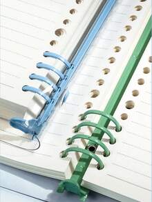 SHEIN Quaderno a spirale A5 da 120 pagine, copertina morbida e trasparente con fogli staccabili perforati, design impermeabile, regalo a tema musicale per forniture per ufficio, scuola e università