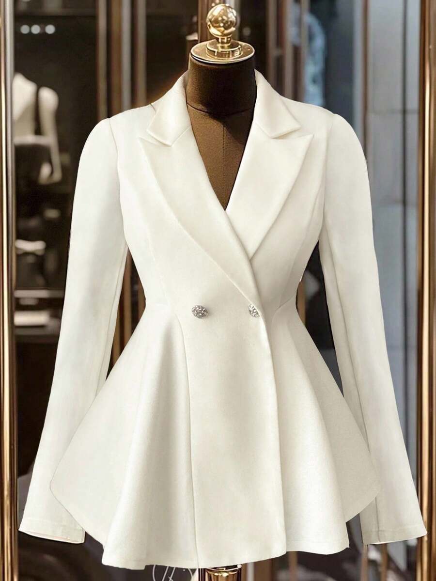 DreamSkyne Large-Sized Ladies Weave Elegant And Refined Autumn And Winter Woolen Fabrics Fall Cloth For Women - Apricot - View 1