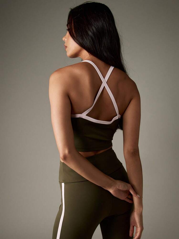 MISSGUIDED 고강도 레이서백 스포츠 브라 수분 흡수 운동 탑 퍼포먼스 피트니스 러닝 트레이닝 압박 서포트 하이넥 탱크 요가 짐 운동 탑