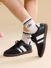 CUCCOO EASI 2024 New Spring Women Retro Versatile Casual Sneakers, Flat White Shoes