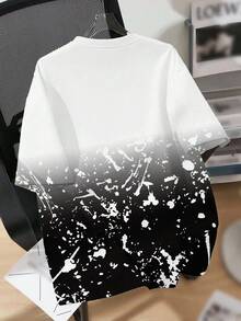 SHEIN 青少年男孩休闲简约圆领短袖T恤，适合夏季 - 彩色 - 查看 3