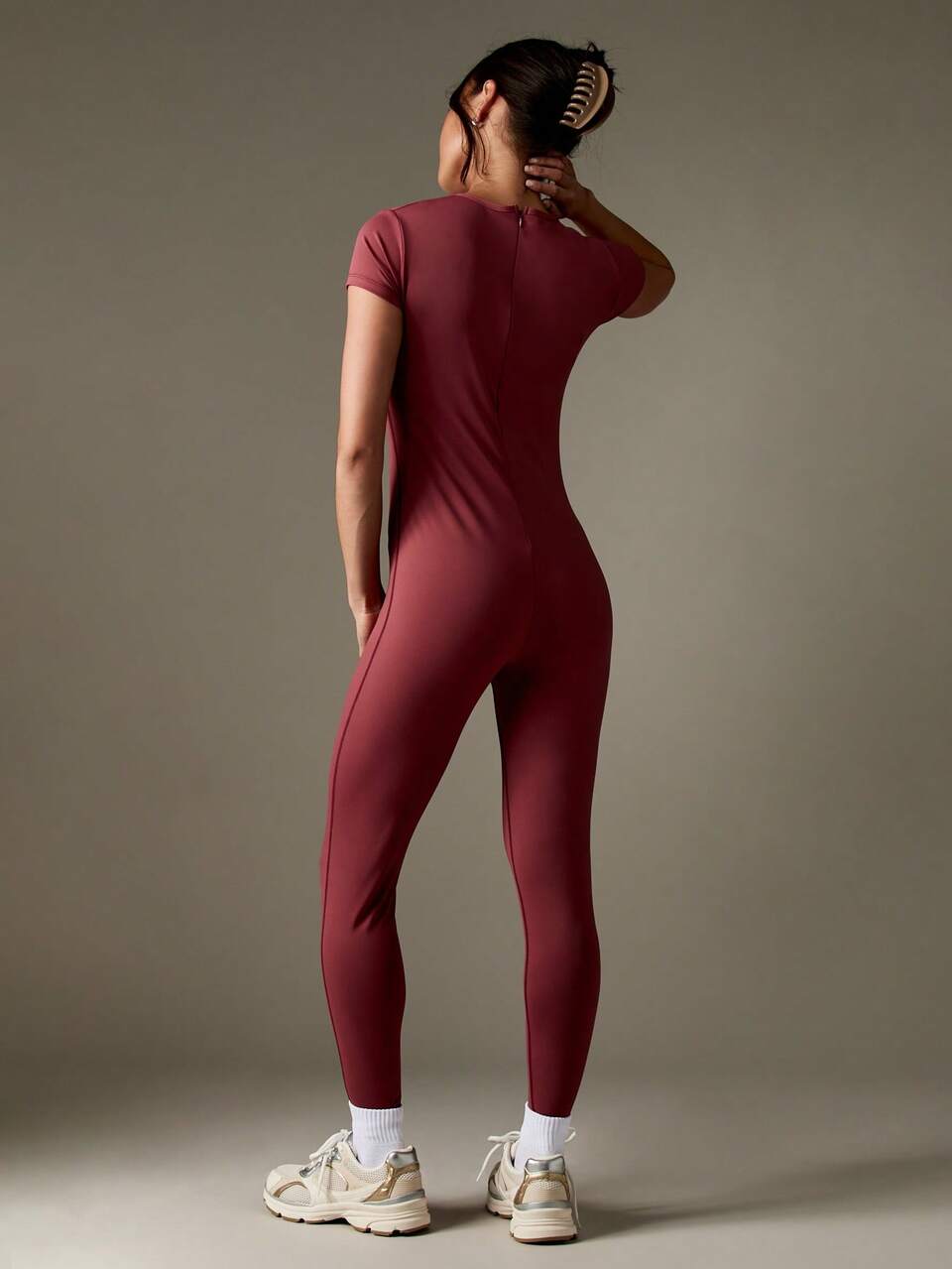 MISSGUIDED Performance Full Length Athletic Jumpsuit Compression Workout Bodysuit Cross Training Active Wear Exercise Fitness Unitard Yoga Running Gym Activewear