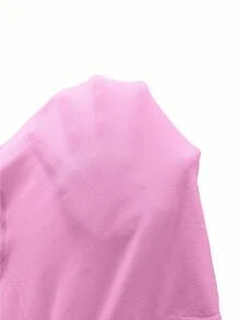 Sovereign Charm 女士纯色简约长袖休闲运动T恤 - 粉色 - 查看 6