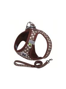 PETSIN 1 件节日格纹猫背带：透气涤纶，带金属扣和反光带，适合散步 - 彩色 - 查看 7