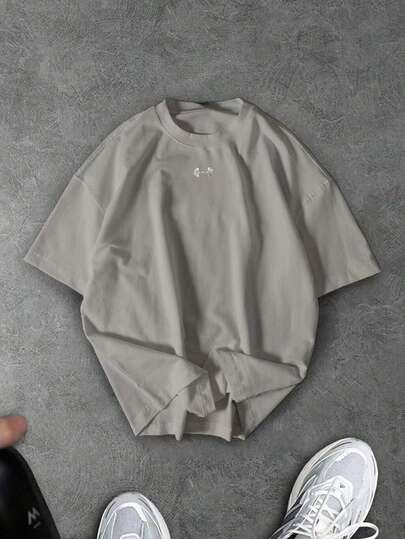 Manfinity Sport Corelite قميص رياضي قصير الأكمام بلون أحادي متعدد الاستخدامات للرجال