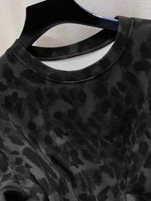SHEIN New Arrival Leopard Print Loose Plus Size Women T-Shirt