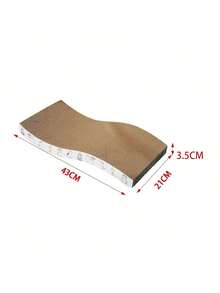 Zazumi 超大瓦楞纸板猫抓柱 - 耐用的室内猫抓柱，双面波浪纹设计，防滑底座，家具保护垫和爪子保护垫 - 彩色 - 查看 9