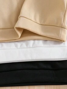 SHEIN 6 件儿童/青少年男童休闲图案印花连帽卫衣和纯色慢跑裤两件套，3 种款式，买 1 送 2，适合通勤、上学、休闲、旅行、运动、春夏秋冬 - 彩色 - 查看 8