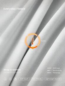 GLOWMODE Petite Everyday Fleece Be Comfy Oversized Fit Adjustable Drawstring Waist Basic Joggers With Side Pockets Daily Casual - Light Grey - View 6