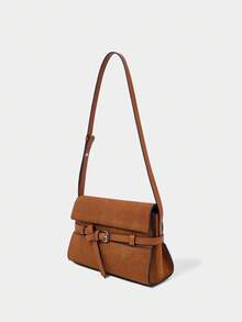 SHECARRY Casual Minimalist Fashion Commuter Versatile Daily Women Shoulder Bag