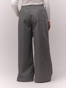 MUSERA Quần âu cỡ lớn mùa đông mùa thu mùa thu mùa đông mùa thu - Xám - Xem 5