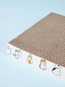 Zazumi 超大瓦楞纸板猫抓柱 - 耐用的室内猫抓柱，双面波浪纹设计，防滑底座，家具保护垫和爪子保护垫 - 彩色 - 查看 6